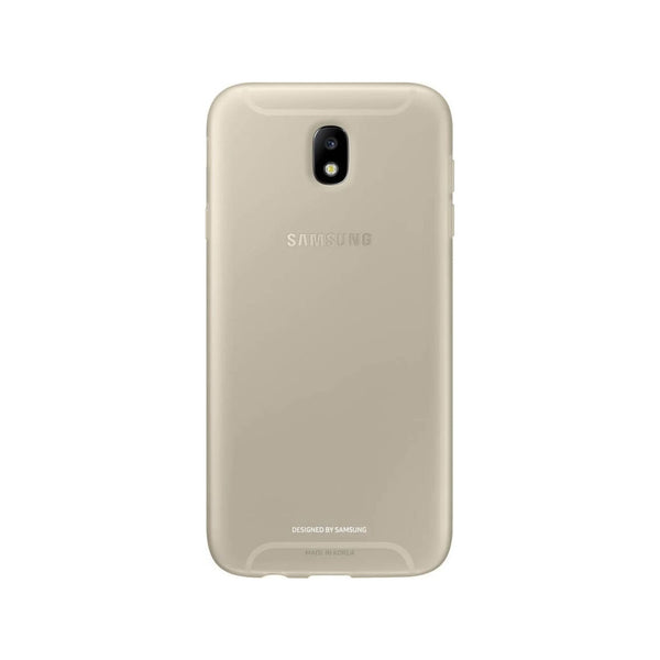 Carcasa original Samsung Jelly Cover para Galaxy J7 2017 color dorado