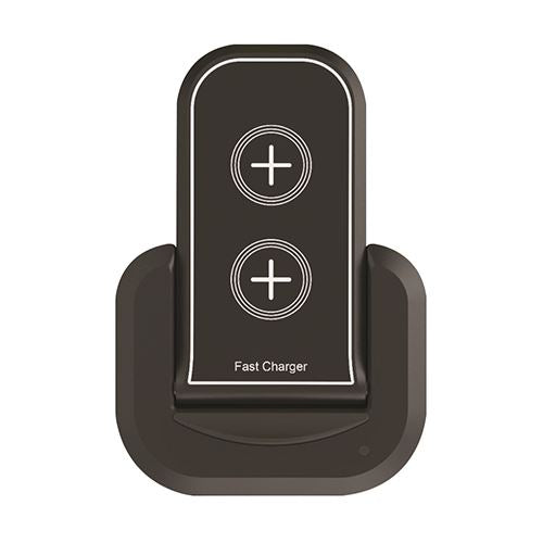Cargador soporte sobremesa inalámbrico Muvit iO Qi 5W/7,5W/10W 2A negro (NUEVO)