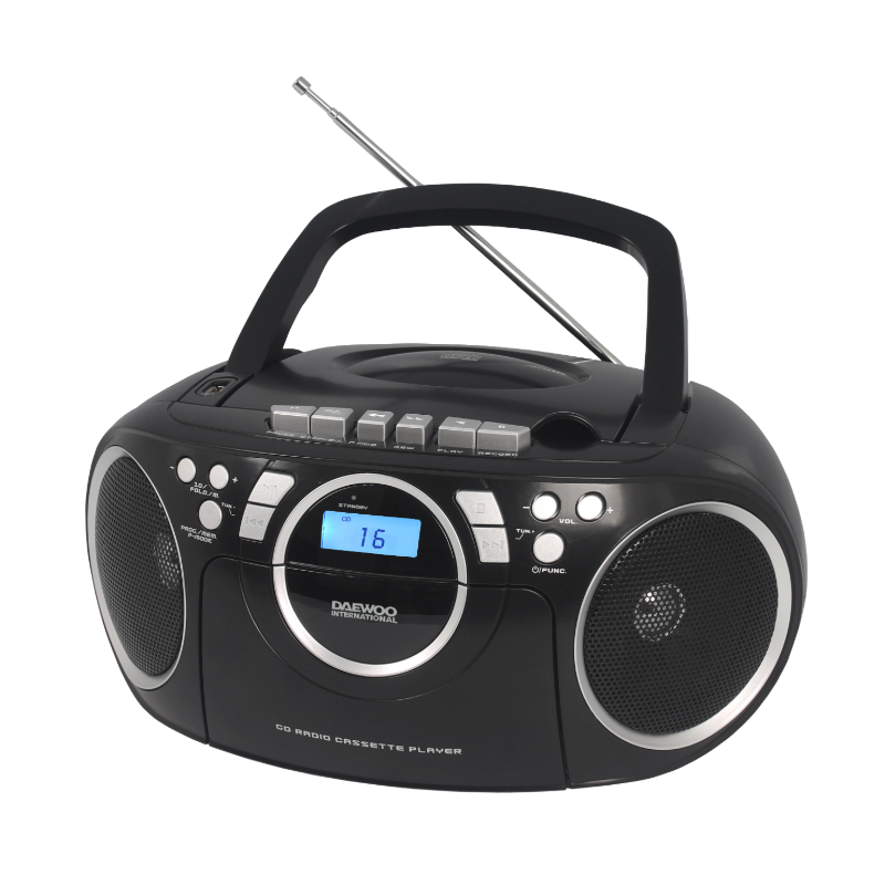 Radio Con Cassette grabador, USB y CD Daewoo DBU-51 (NUEVO)