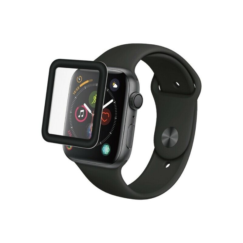 Funda protectora Muvit para Apple Watch serie 3 42mm vidrio templado curvo.