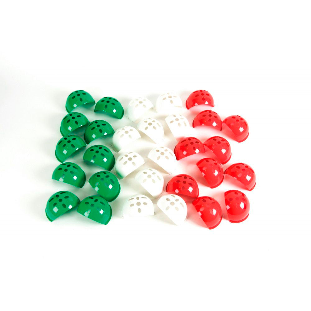 Carcasa caparazon TTS Bee-Bot Shells pack de 30 piezas (10 Blancas/Verdes/Rojas)
