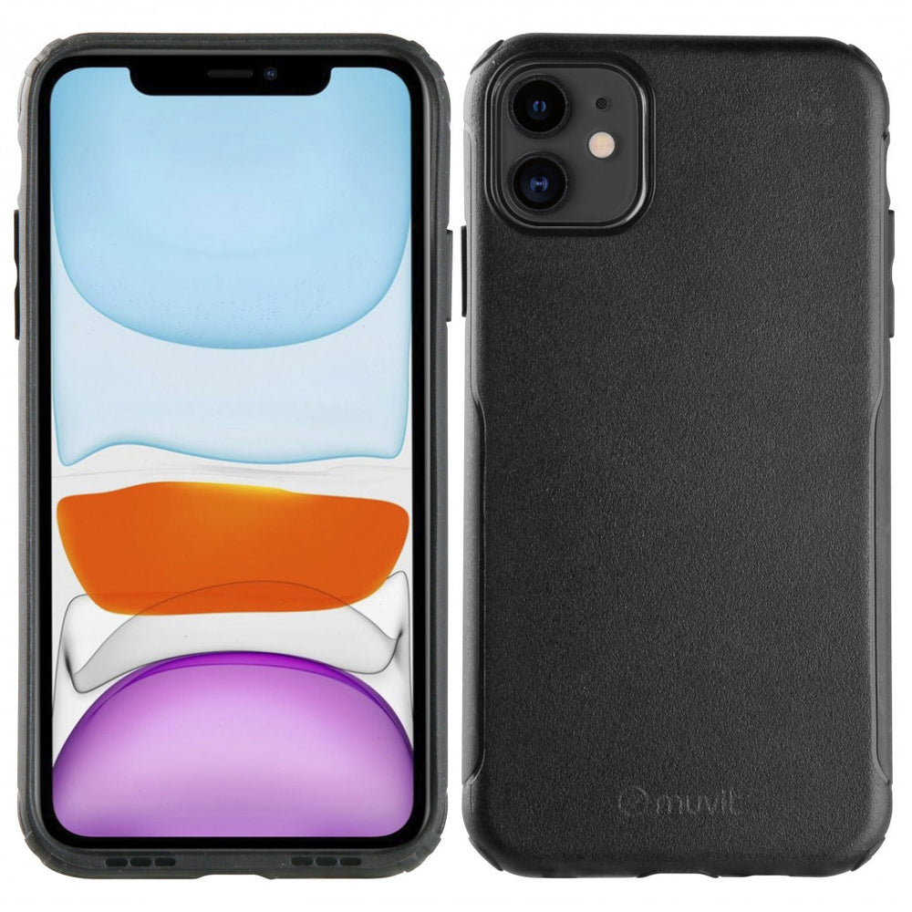 Funda Muvit for Change Soft para Apple iPhone 11 shockproof 2m negra.