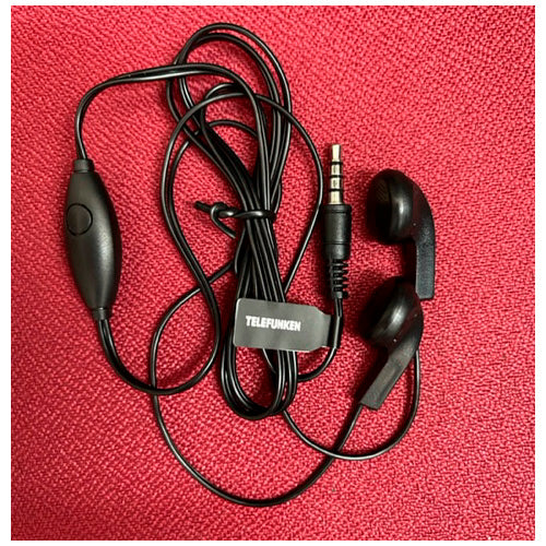 Auricular-Manos libres original Telefunken para teléfonos Telefunken jack 3,5mm.