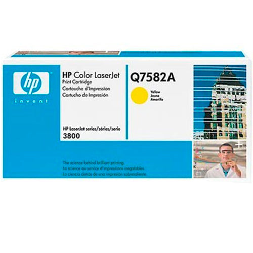 Tóner Original HP Laserjet 503A Q7582A color amarillo 6.000 pág. para HP 3800