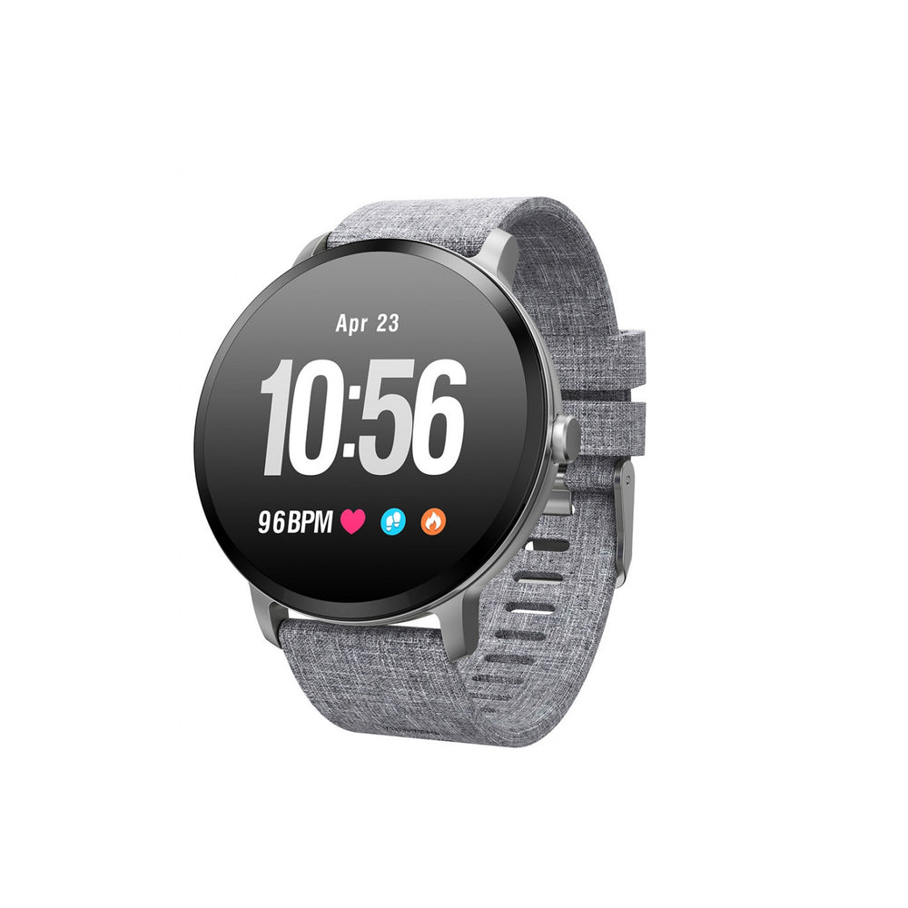 Reloj de Actividad y Salud Muvit iO Health Custom Gris Canvas