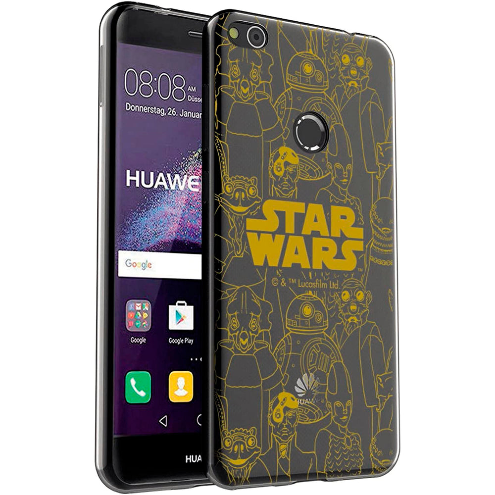 Carcasa Disney StarWars BB8 transparente para Huawei P8 Lite 2017