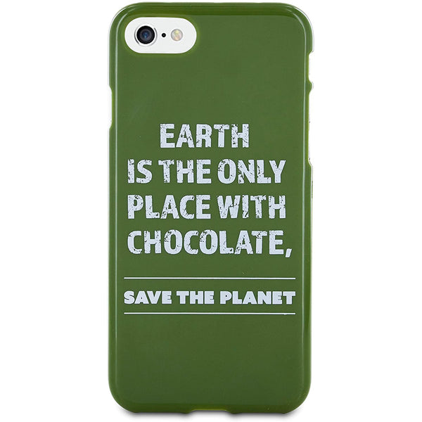 Carcasa Words WOCT041 tacto de goma para Apple iPhone 7/8 Verde.