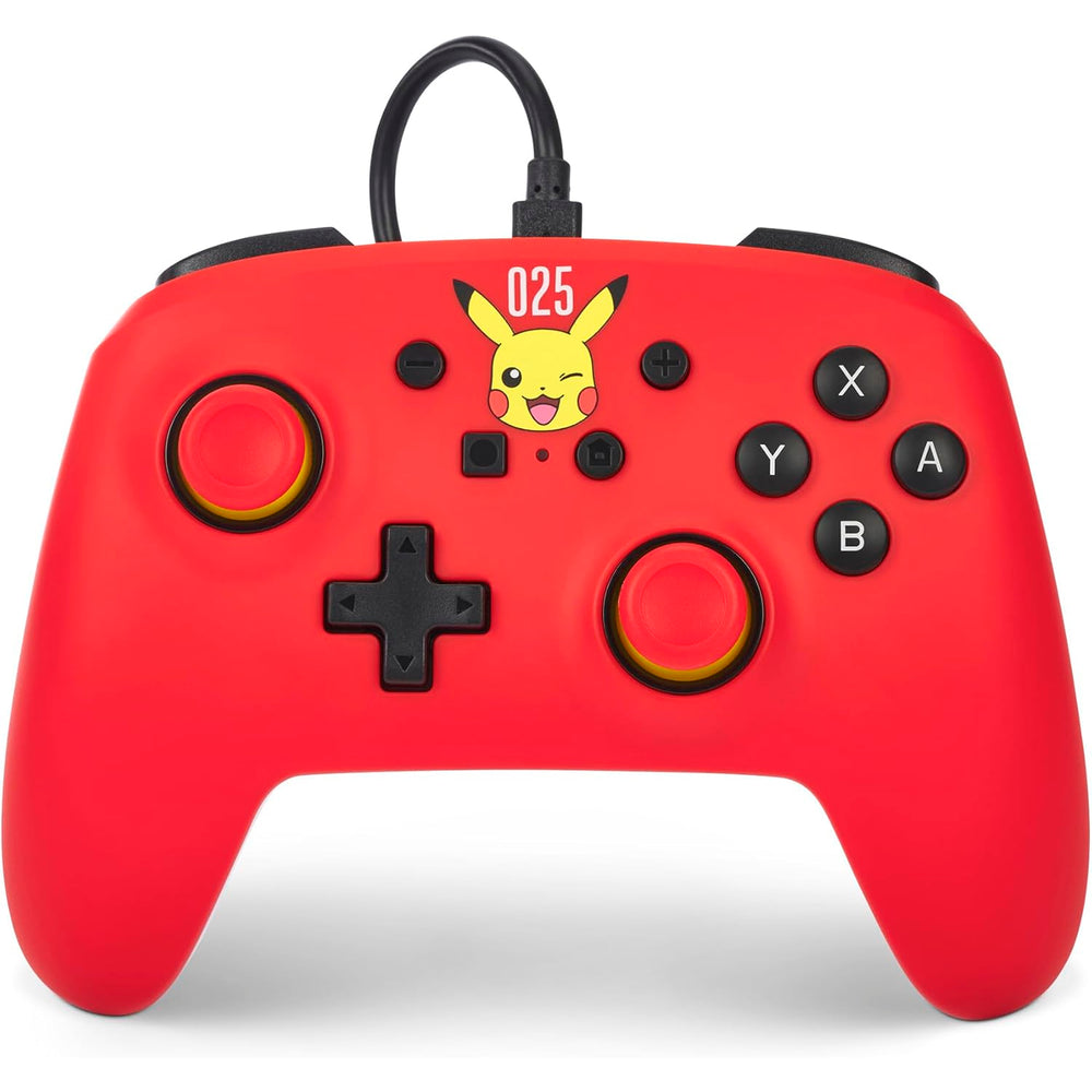 Mando PowerA con Cable Pikachu riendo para Nintendo Switch