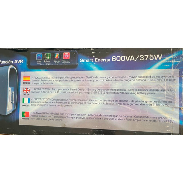 SAI Skate 1200D 600VA 375W **Embalaje dañado, producto nuevo**