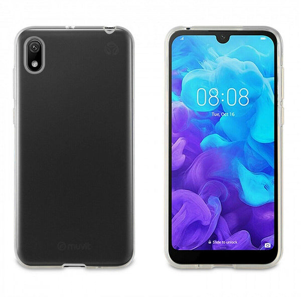 Funda Muvit for Change para Huawei Y5 2019 recycletek transparente.