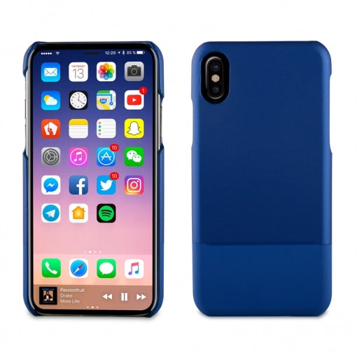 Carcasa Muvit para Apple iPhone Xs/X Doble Skin azul.