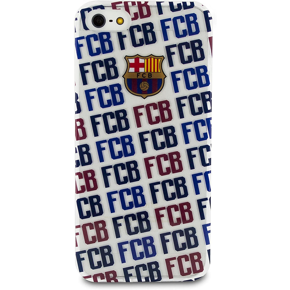 Carcasa TPU para Apple iPhone 5/5S/SE licencia F.C. Barcelona Escudo.