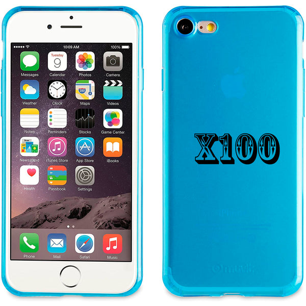 LOTE de 100 Fundas Muvit Cristal Soft Lite para Apple iPhone 8/7 color Azul.