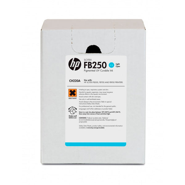 Tinta Scitex HP FB250 cyan light 3 litros **Embalaje dañado, producto nuevo**