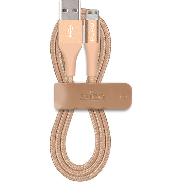 Cable PURO conector 8 pins 2.4A 1m color oro