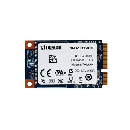 Unidad de estado sólido SSD MSATA 30GB Kingston 6GBps Usado