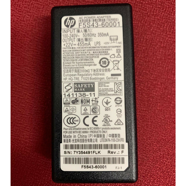 Fuente de alimentación HP F5S43-60001 22V 455mA