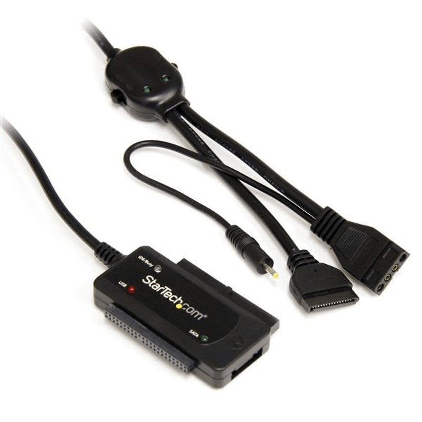 Adaptador StarTech Combo USB 2.0 a SATA/IDE para Disco Duro y SSD de 2.5 y 3.5″