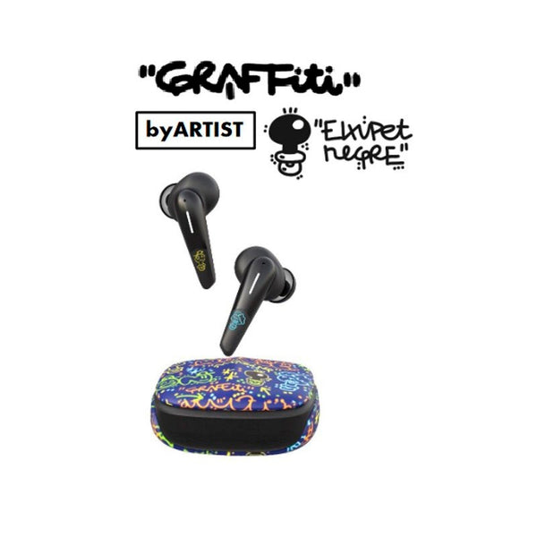 Auriculares Daewoo Bluetooth 5.0 TWS Diseño By »el xupet negrel» GRAFFITI(NUEVO)