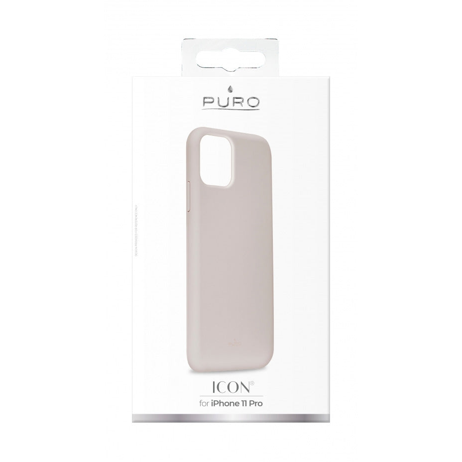 Funda PURO silicona Icon para Apple iPhone 11 Pro gris (NUEVA)