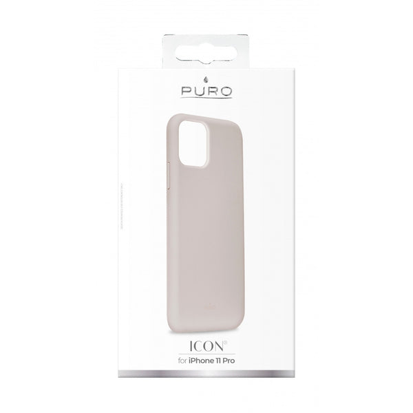 Funda PURO silicona Icon para Apple iPhone 11 Pro gris (NUEVA)