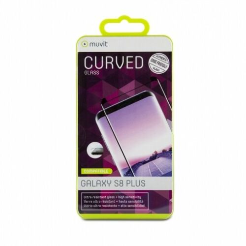 Protector pantalla Muvit para Samsung Galaxy S8 Plus vidrio templado curvo