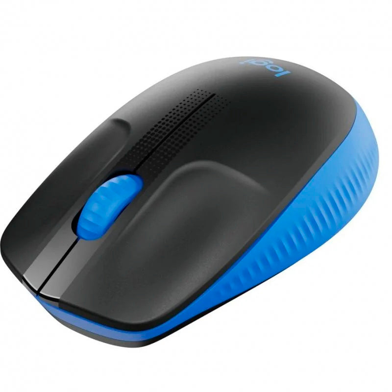 Logitech M190 Ratón Inalámbrico Full Size 1000DPI Azul Usado