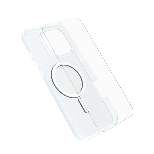 OtterBox React Funda MagSafe+Protector Trusted Glass Apple iPhone 16 Pro Max transparente