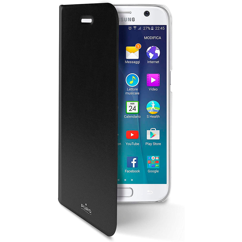 Puro Funda Libro para Samsung Galaxy S7 negro.