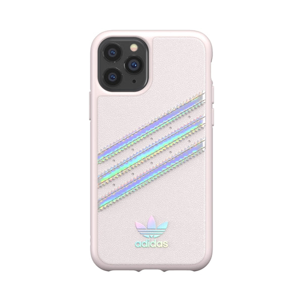 Carcasa Adidas 3 rayas Sambarose Apple iPhone 11 Pro rosa/holograma (NUEVO).