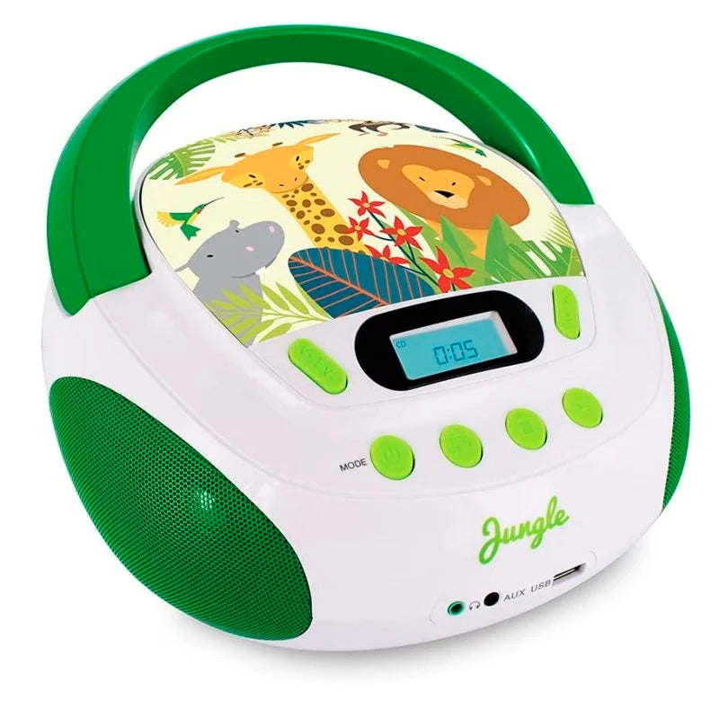 Radio CD/MP3 Metronic 477144 Infantil Jungle Verde