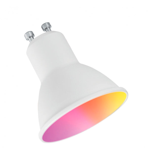 Bombilla inteligente muvit iO GU10/5.5W/400lm RGB+Blancos D50*H56 +portalámparas
