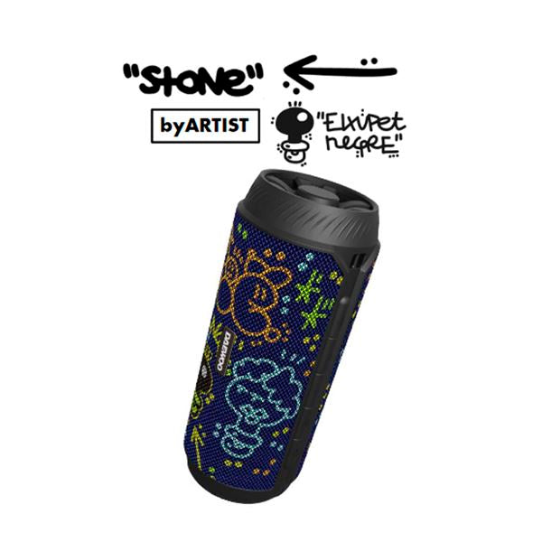 Altavoz portátil Bluetooth Daewoo 12w Ipx5 Diseño By «El Xupet» Stone