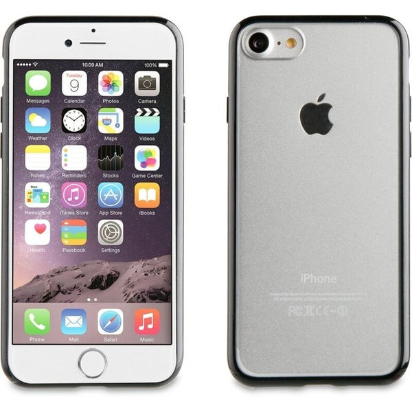 Carcasa Muvit Cristal Bump para Apple iPhone 8 Plus/7 Plus Color Negro.