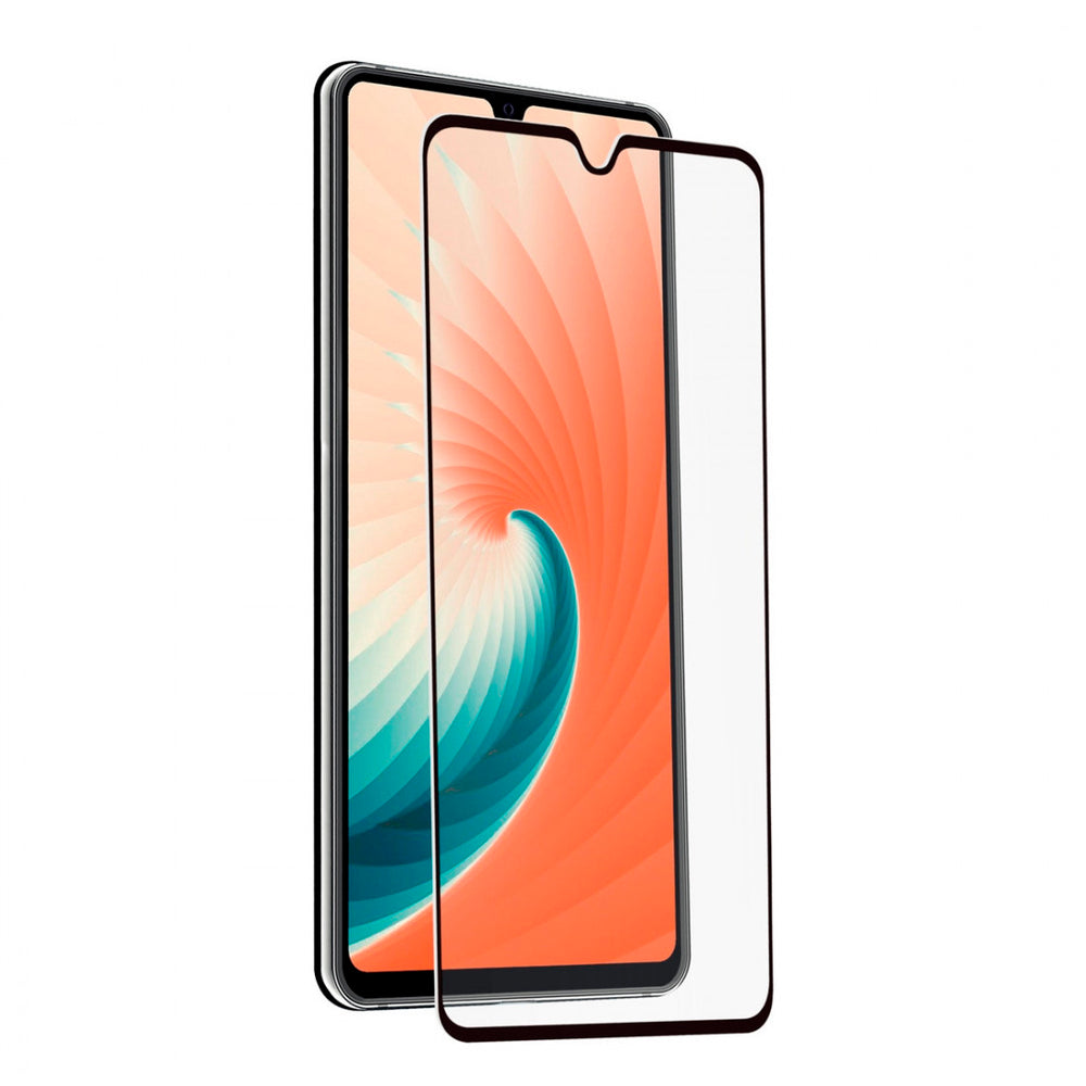 Protector pantalla Muvit para Huawei Mate 20 vidrio templado plano marco negro