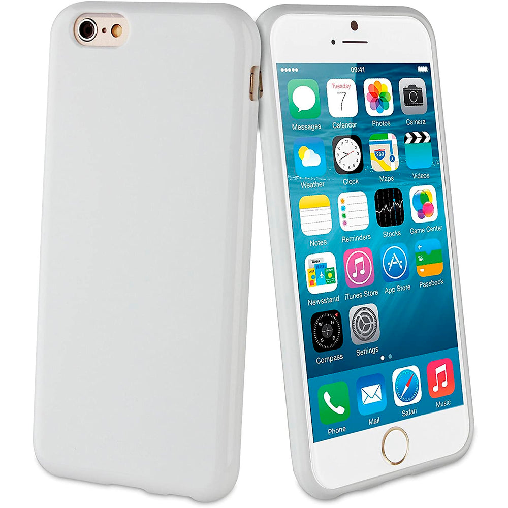 Funda Muvit minigel fina para Apple iPhone 6 blanca.