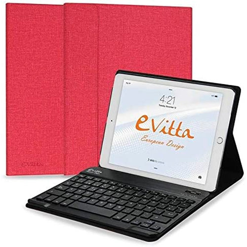 Funda con teclado E-vitta Keytab BT para Apple IPad 2017-2018 Rojo *Emb.dañado*