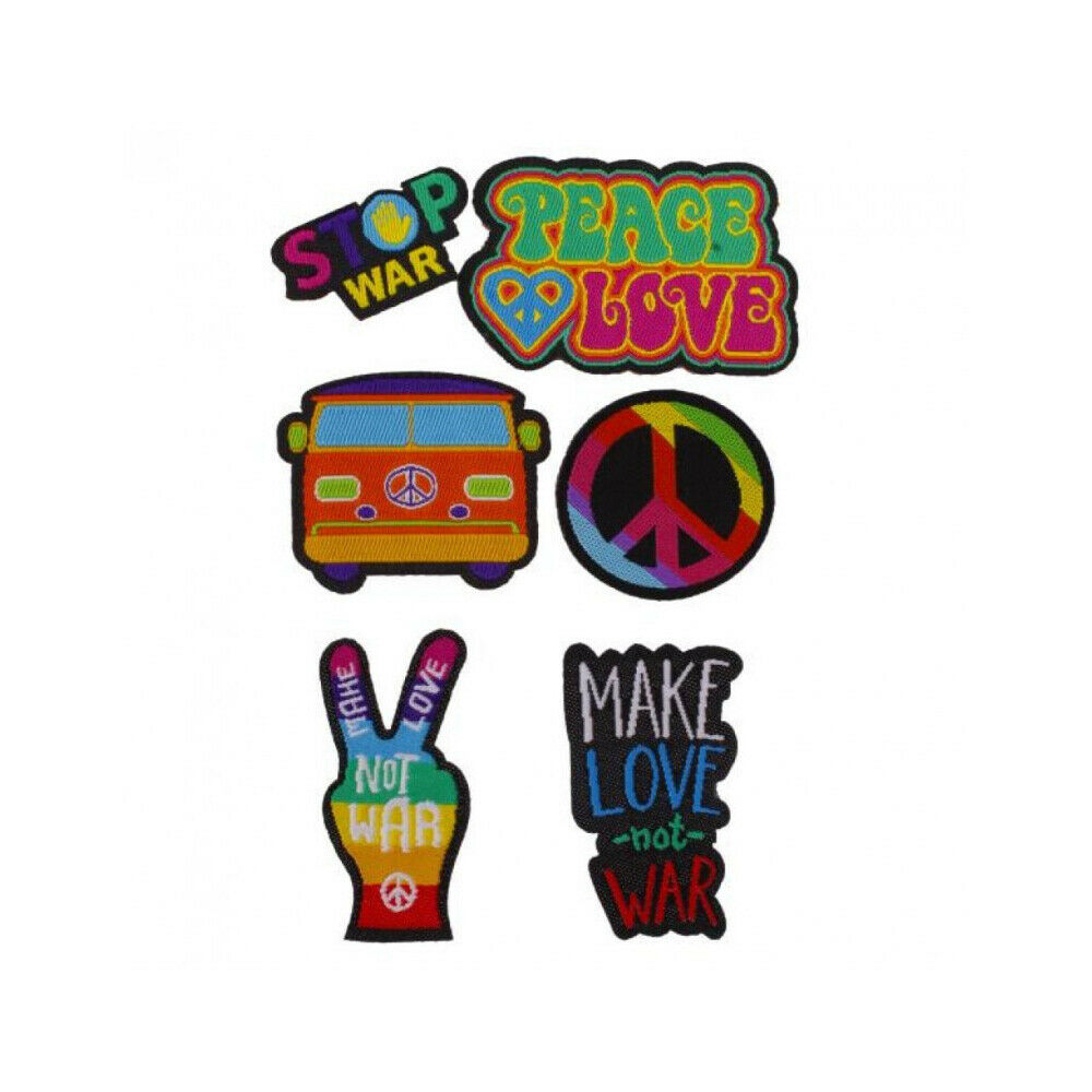 Kit de Adhesivos 6 pcs Puro Patch Mania Peace & Love