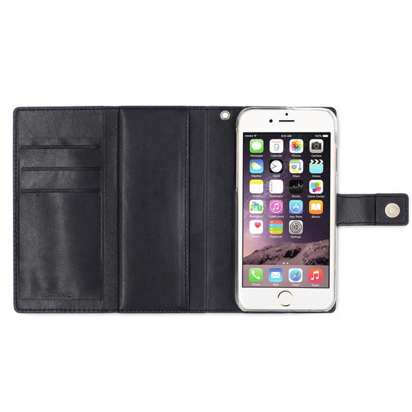 Funda Billetera Muvit Magnetica para Apple Iphone 6/6s7/8 color negro MUMAG0048.