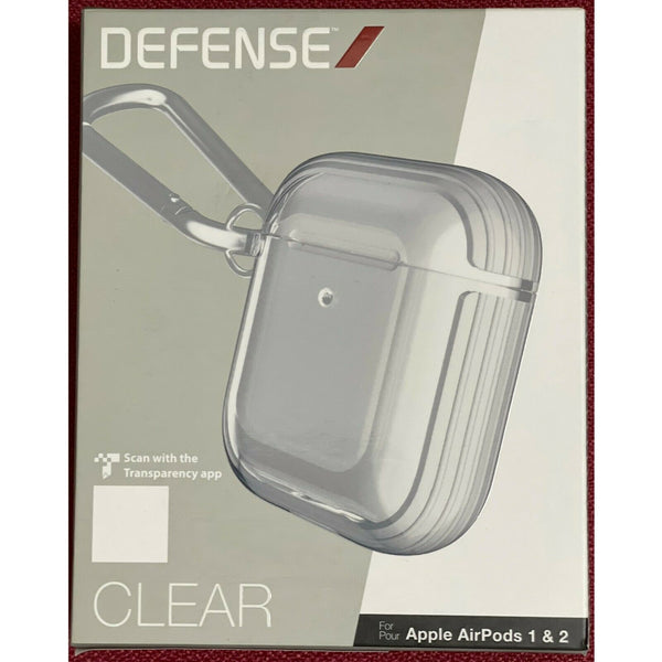 Estuche X-Doria Serie Defense Clear para Apple Air Pods 1 y 2 color transparente