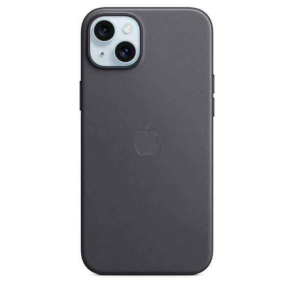 Funda original Apple trenzado fino con MagSafe para Apple iPhone 15 Plus negro