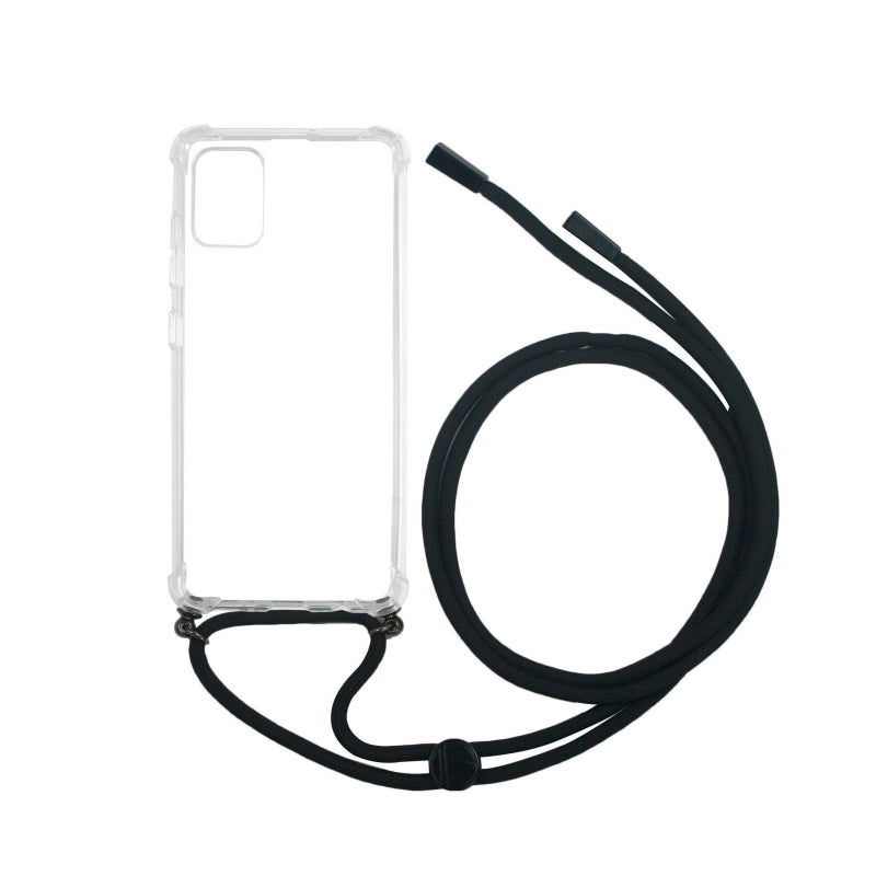 Funda Muvit Life para Samsung Galaxy A51 con colgante transparente.