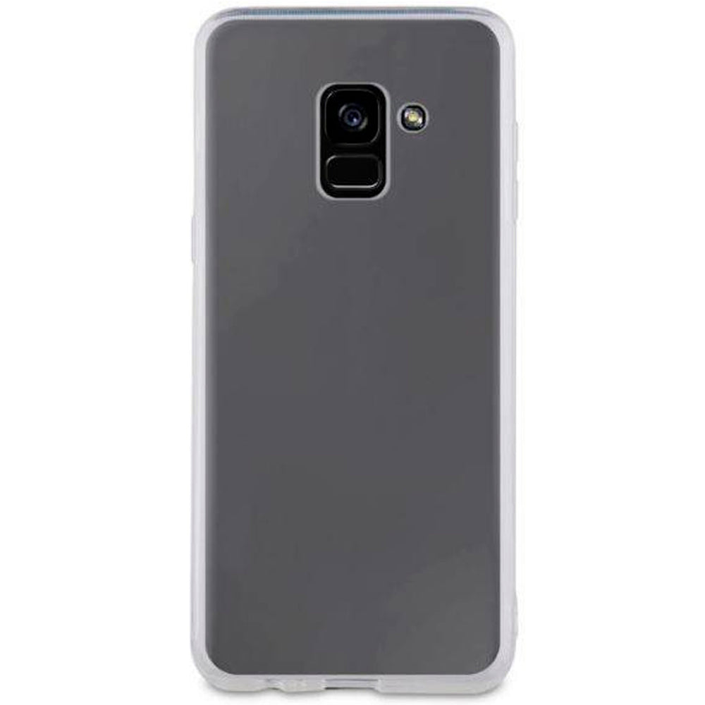 Carcasa Muvit Cristal Soft para Samsung Galaxy A8 (2018) transparente.