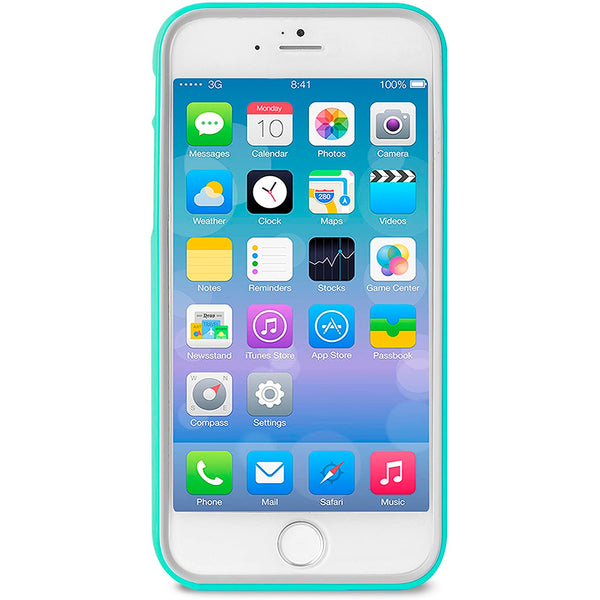 Funda Puro Bumper para Apple iPhone 6+/6S+ Turquesa + Protector de Pantalla.