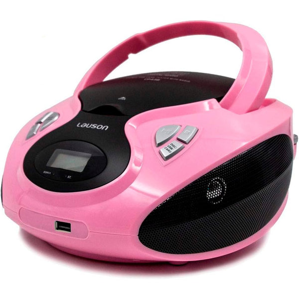 Reproductor CD Lauson CP638 – Boombox con USB y Radio Rosa