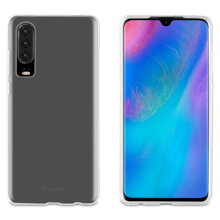 Funda Muvit Cristal Soft para Huawei P30 Transparente.