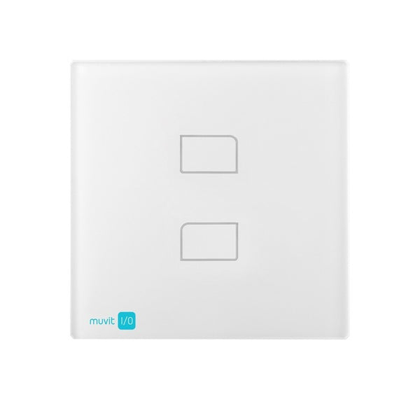 Interruptor Dual de Pared por Radio Frecuencia Muvit