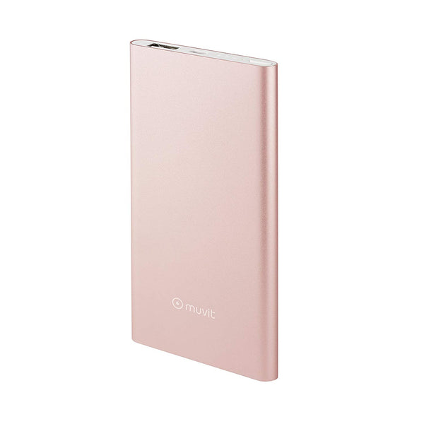 Power Bank Muvit 5000mAh MUCHP0087 USB 2A cable USB-MicroUSB rosa dorado (NUEVO)