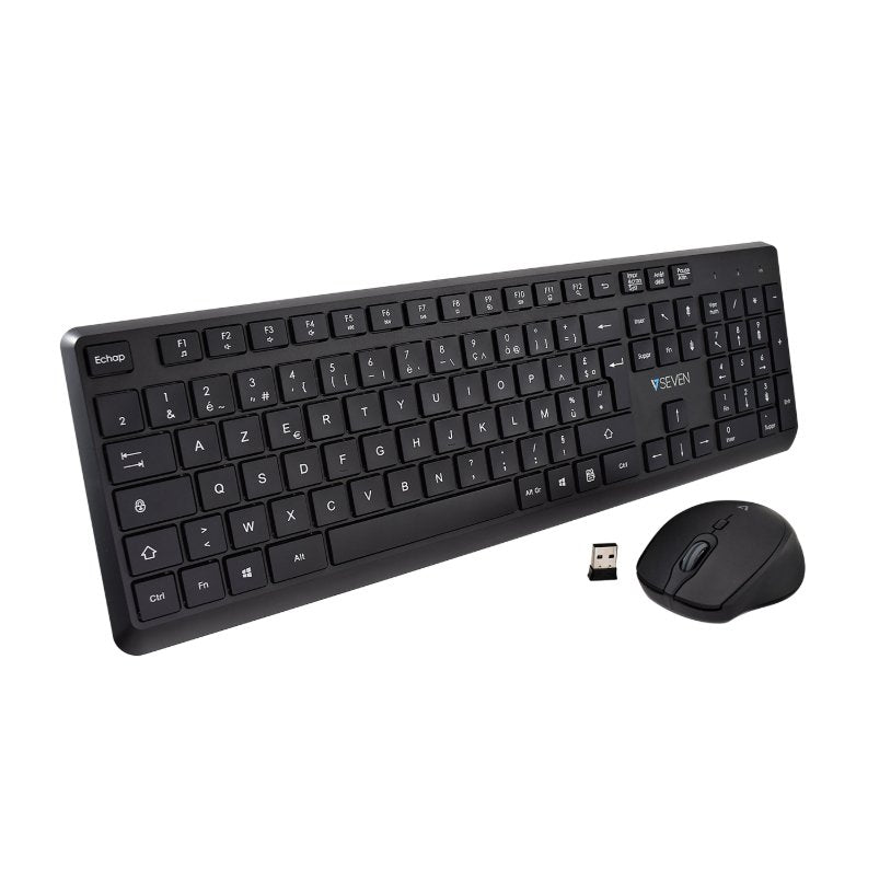 Combinación V7 CKW350FR teclado y ratón inalámbrico en francés