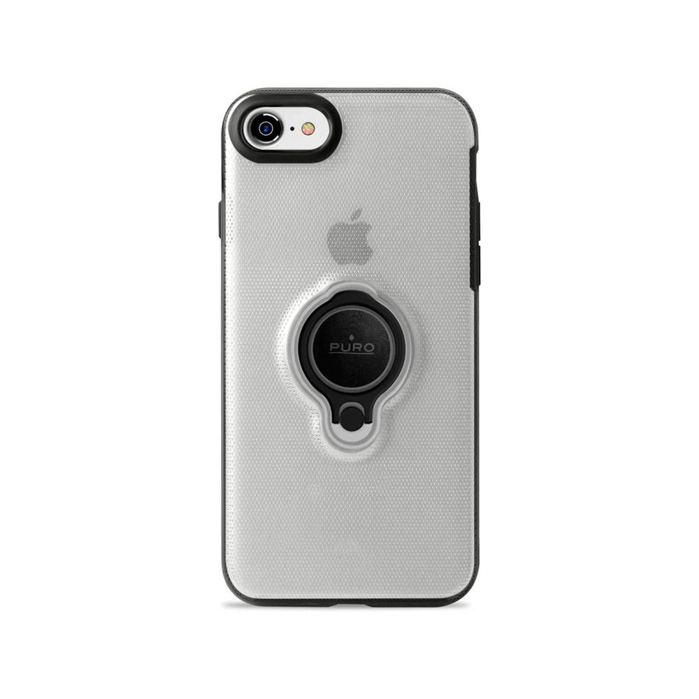Carcasa PURO para iPhone 7, 8 Magnet Ring Transparente.